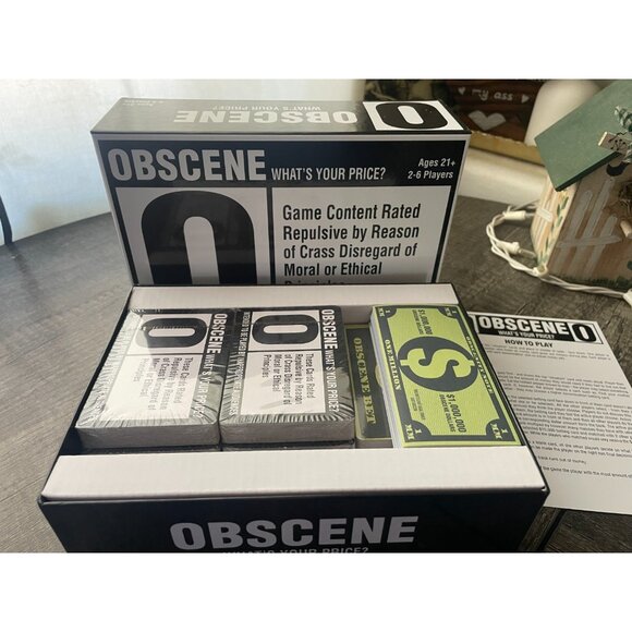 Obscene What's Your Price? Card Game Night by Go! Ages 21+ 2-6 Players Adult - Picture 7 of 7